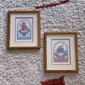 Witty Hand Embroidered Kitchen Decor Set of 2